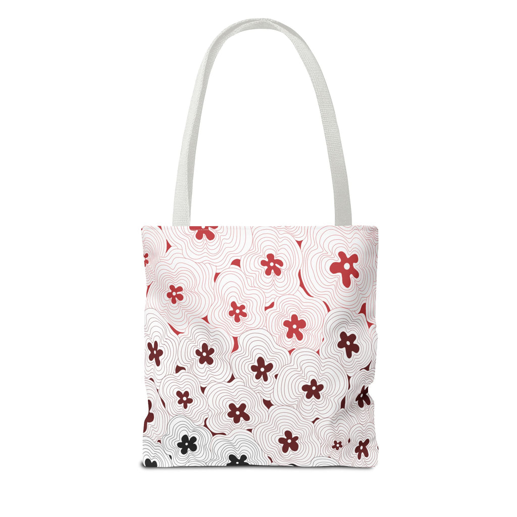 Skull & Floral Tote Bag — Gothic Floral Art All-Over Print