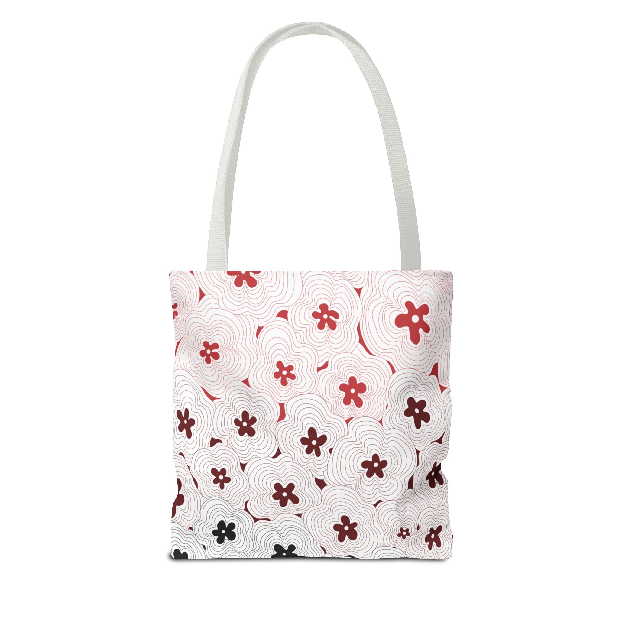 Skull & Floral Tote Bag — Gothic Floral Art All-Over Print