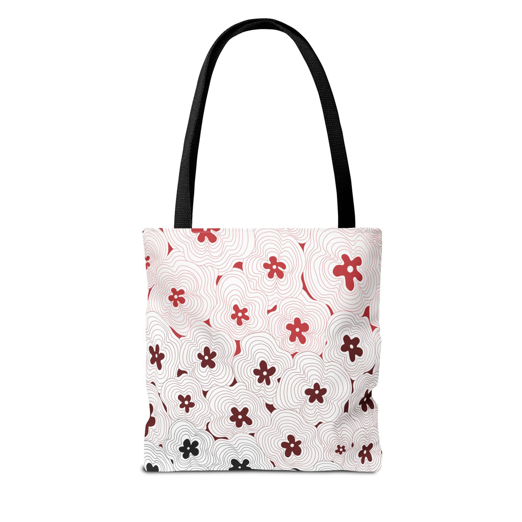 Skull & Floral Tote Bag — Gothic Floral Art All-Over Print