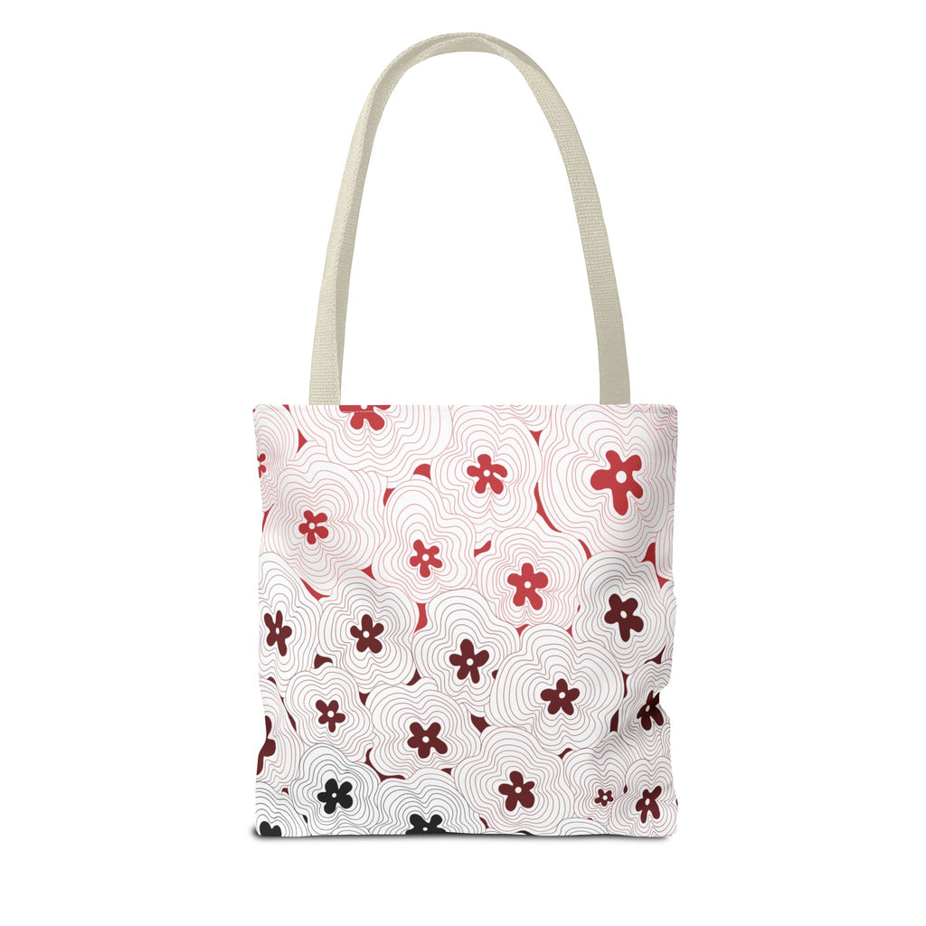 Skull & Floral Tote Bag — Gothic Floral Art All-Over Print